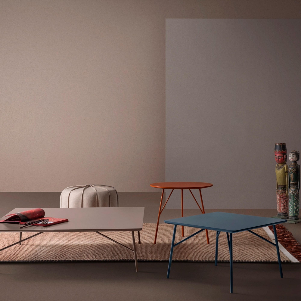 MyHome Collection Tavolino quadrato Mek cm. 109x109 h 31 cm