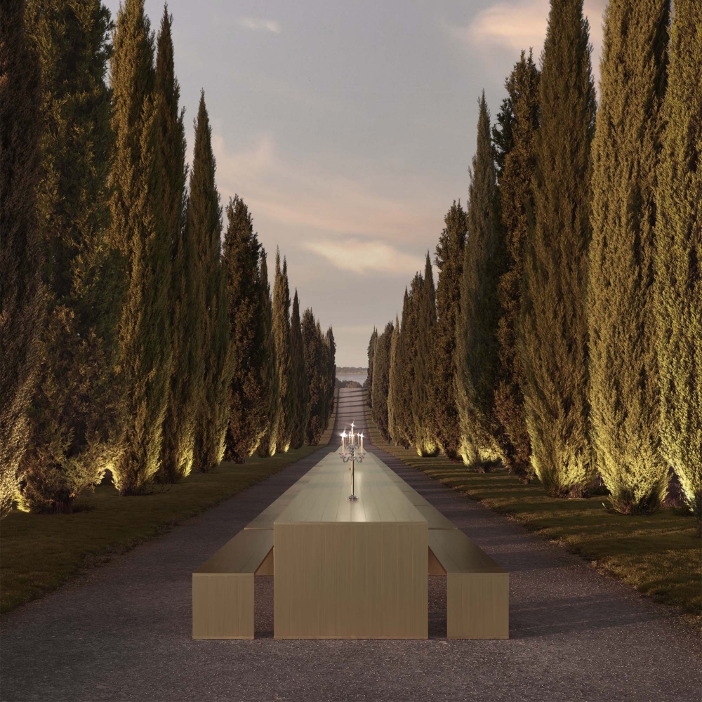 Gandia Blasco Panca outdoor GBmodular cm. 200