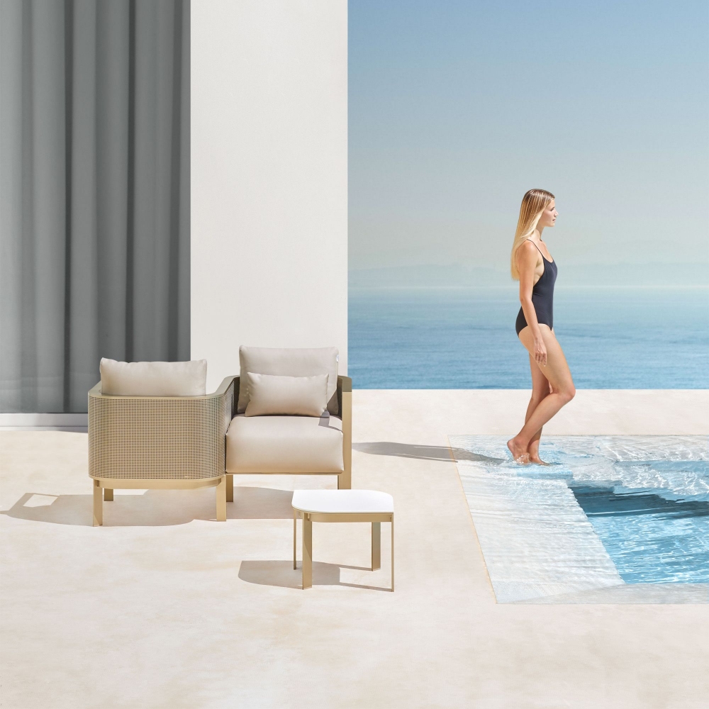 Gandia Blasco Tavolino outdoor Solanas cm. 45x45