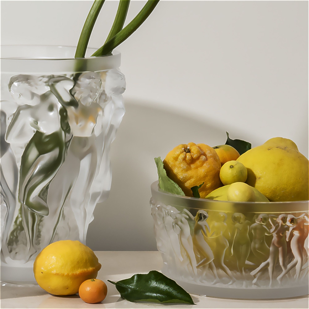 Lalique Bacchantes crystal bowl