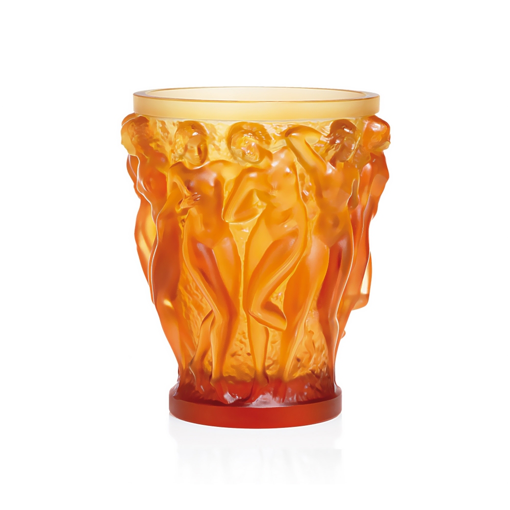 Lalique Vaso in cristallo Bacchantes...