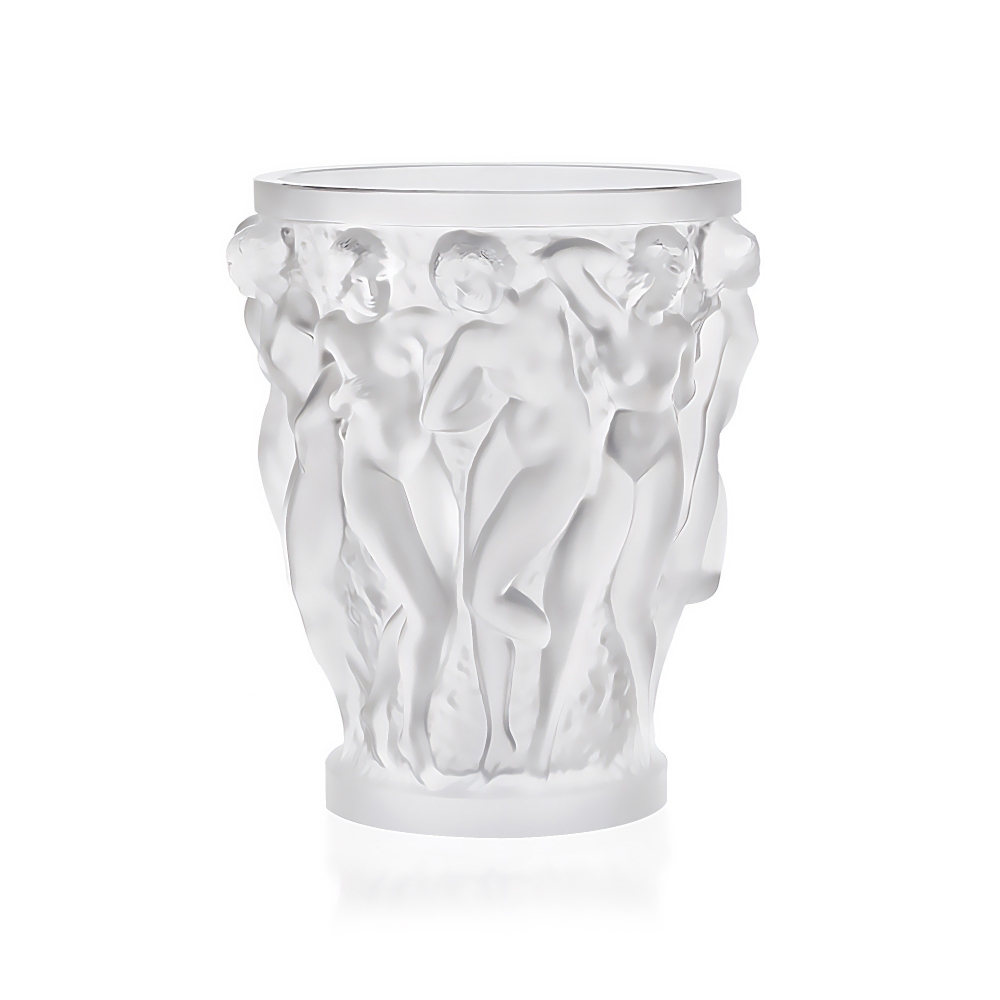 Lalique Vaso in cristallo Bacchantes...