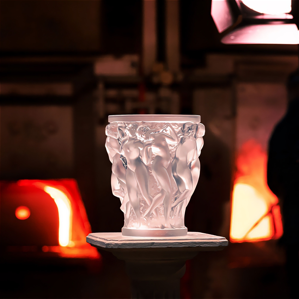Lalique Vaso in cristallo Bacchantes Incolore Edizione Limitata 2024