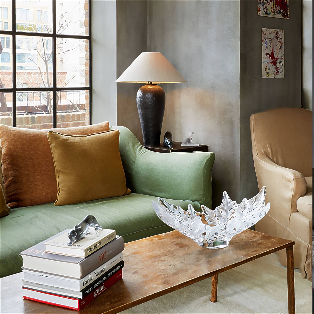 Lalique Champs Élysées Clear large crystal bowl