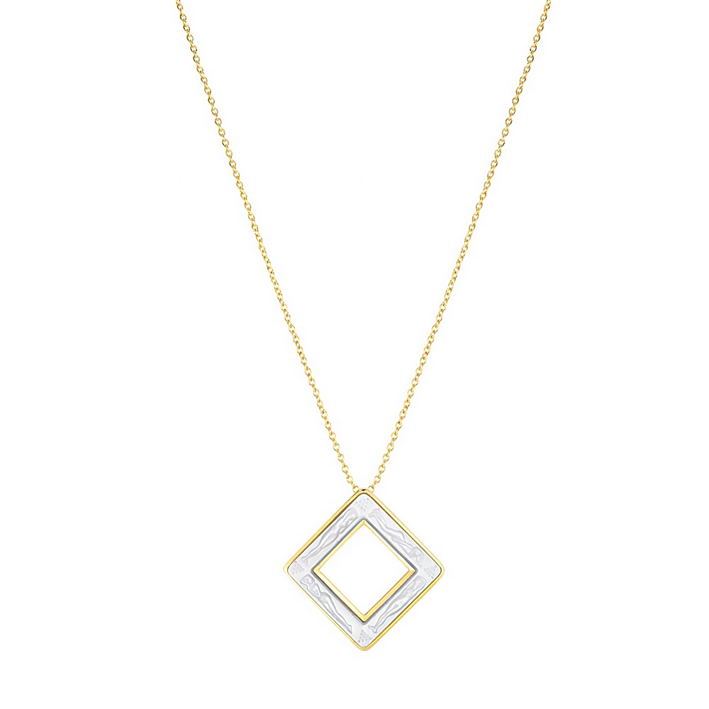 Lalique Bacchantes Clear rhombus pendant