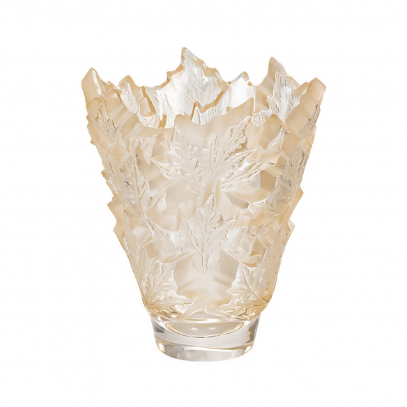 Lalique Vaso in cristallo Champs Élysées Lustré Or