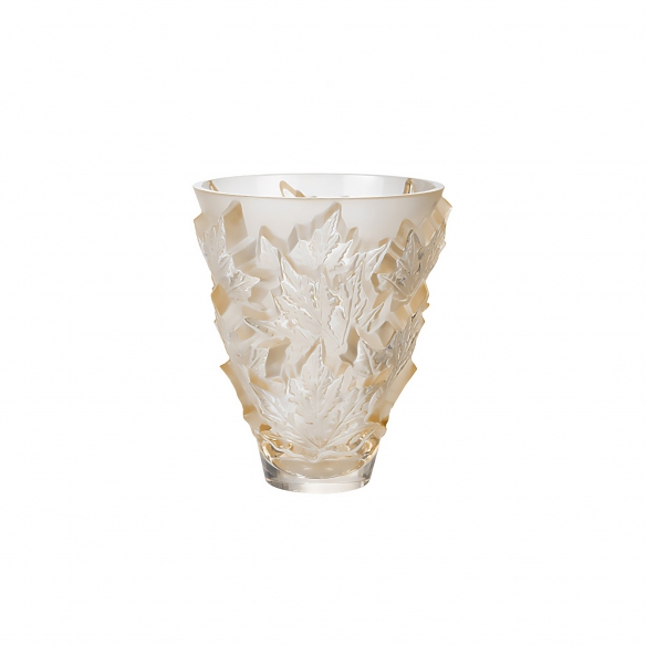 Lalique Champs Élysées Gold Luster crystal vase