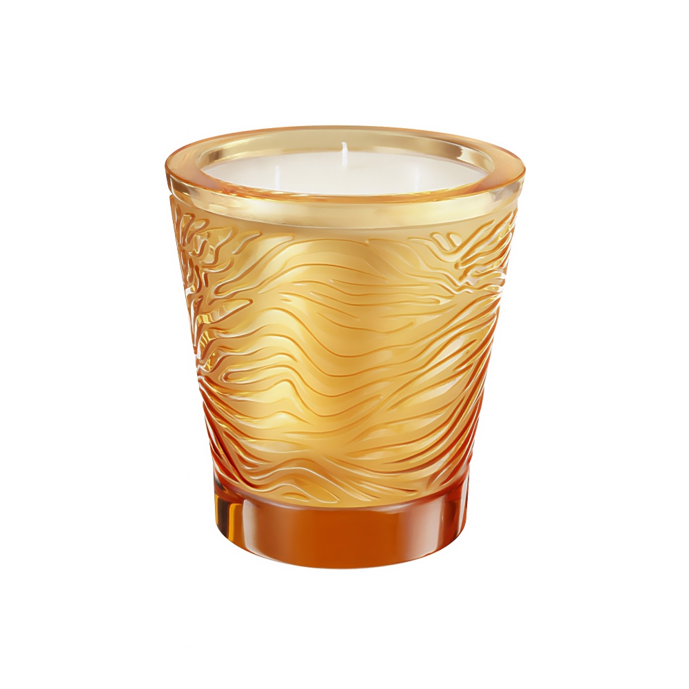 Lalique Jungle scented crystal candle...
