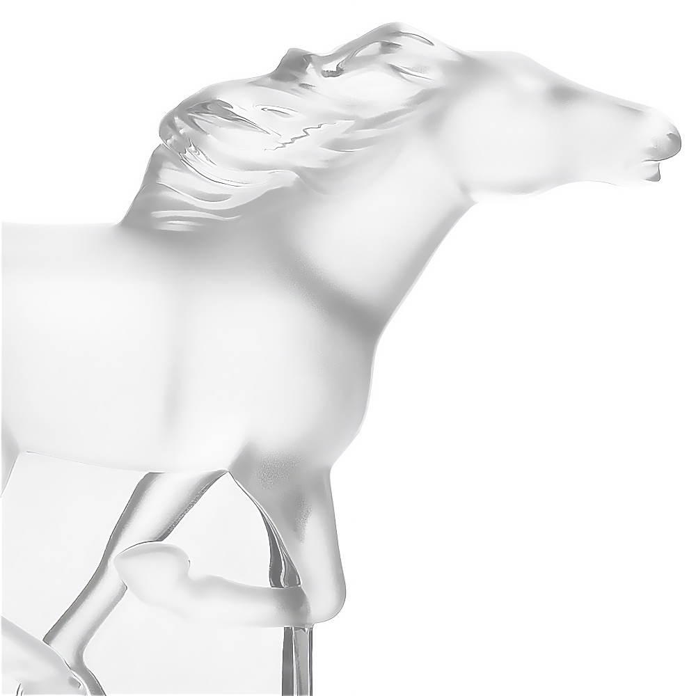 Lalique Kazak Horse crystal sculpture