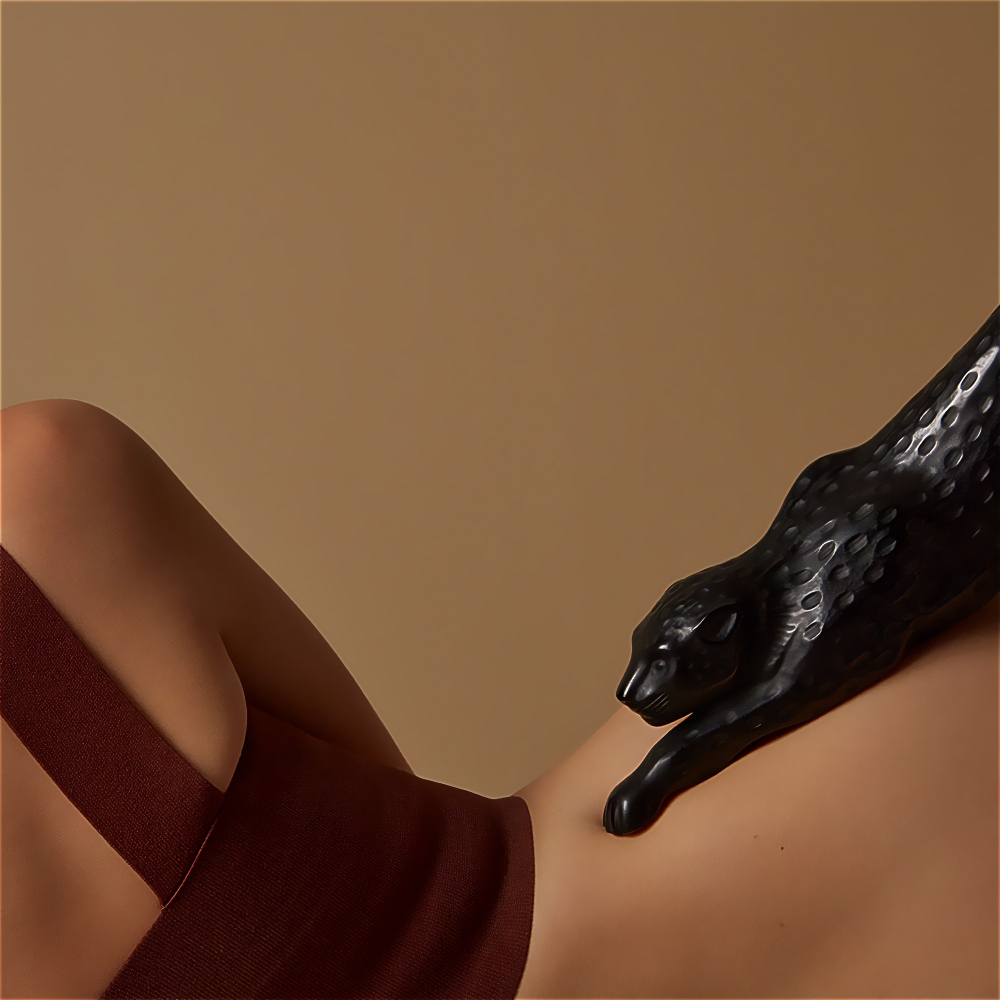 Lalique Scultura grande Panthère Zeila Noir