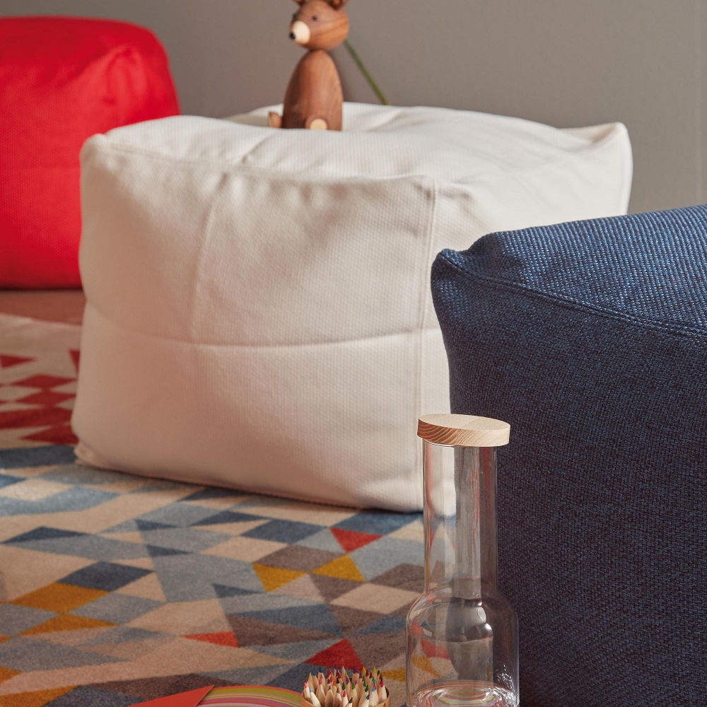 Meme Design Pouf quadrato Archimede 50x50x40h cm