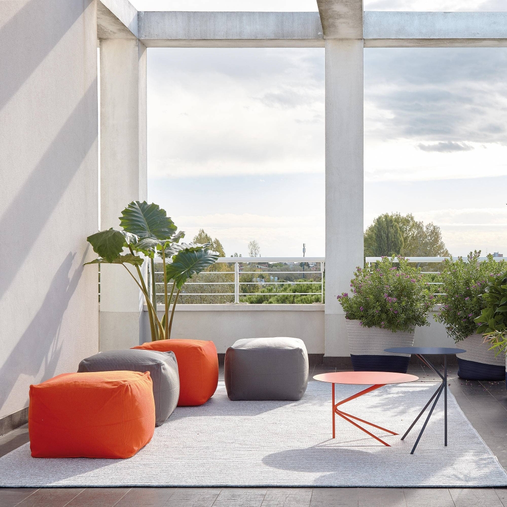 Meme Design Archimede square pouf 50x50x40h cm