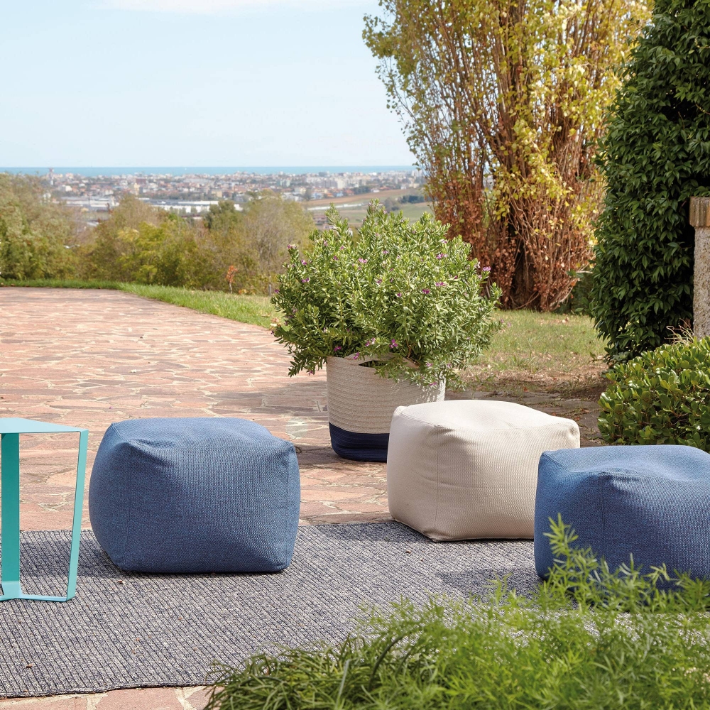 Meme Design Pouf quadrato Archimede 50x50x40h cm