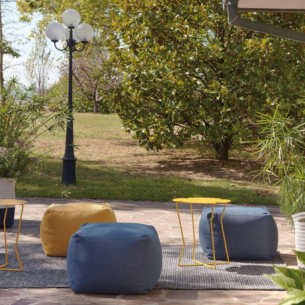 Meme Design Archimede square pouf 50x50x40h cm