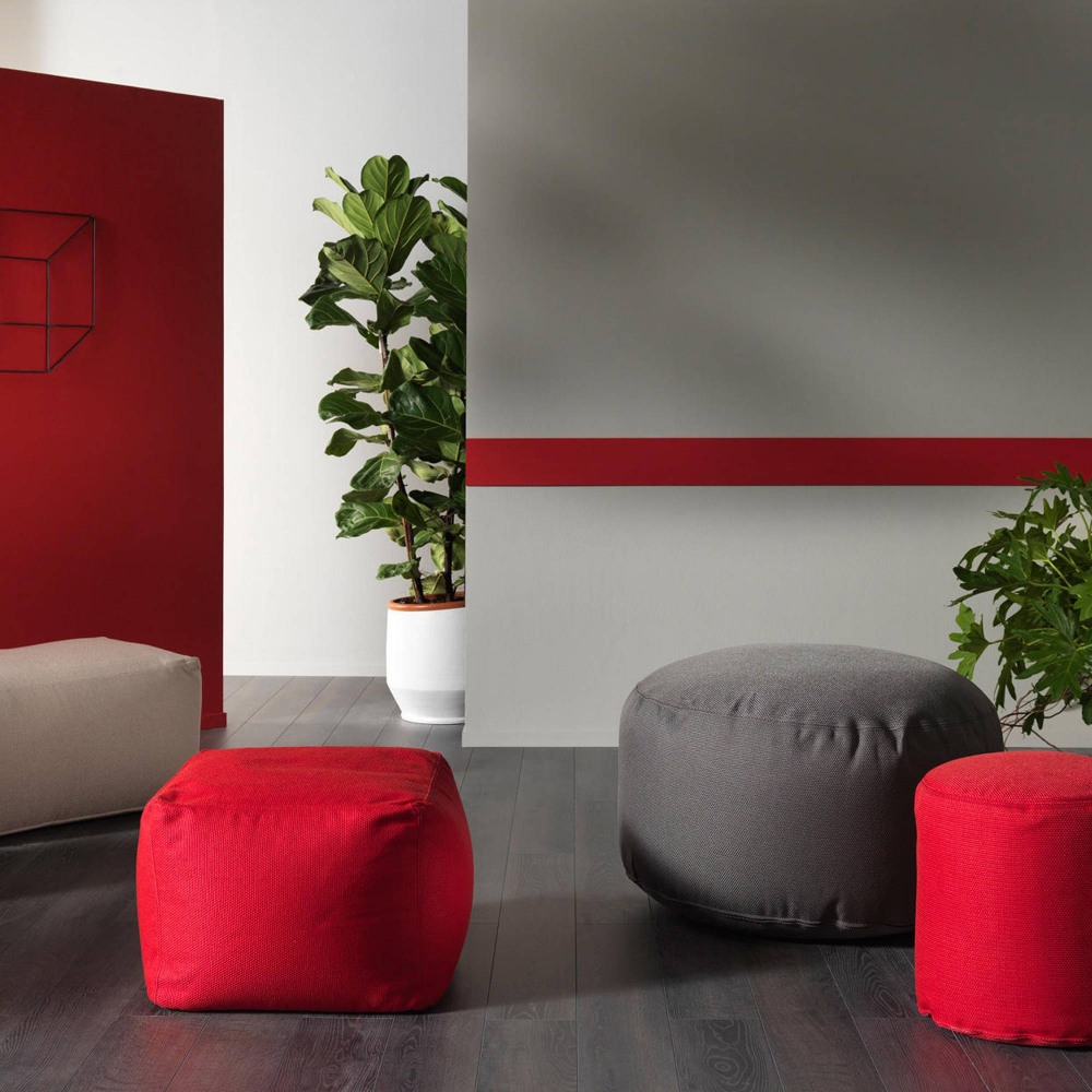 Meme Design Archimede round pouf diam. 40 cm