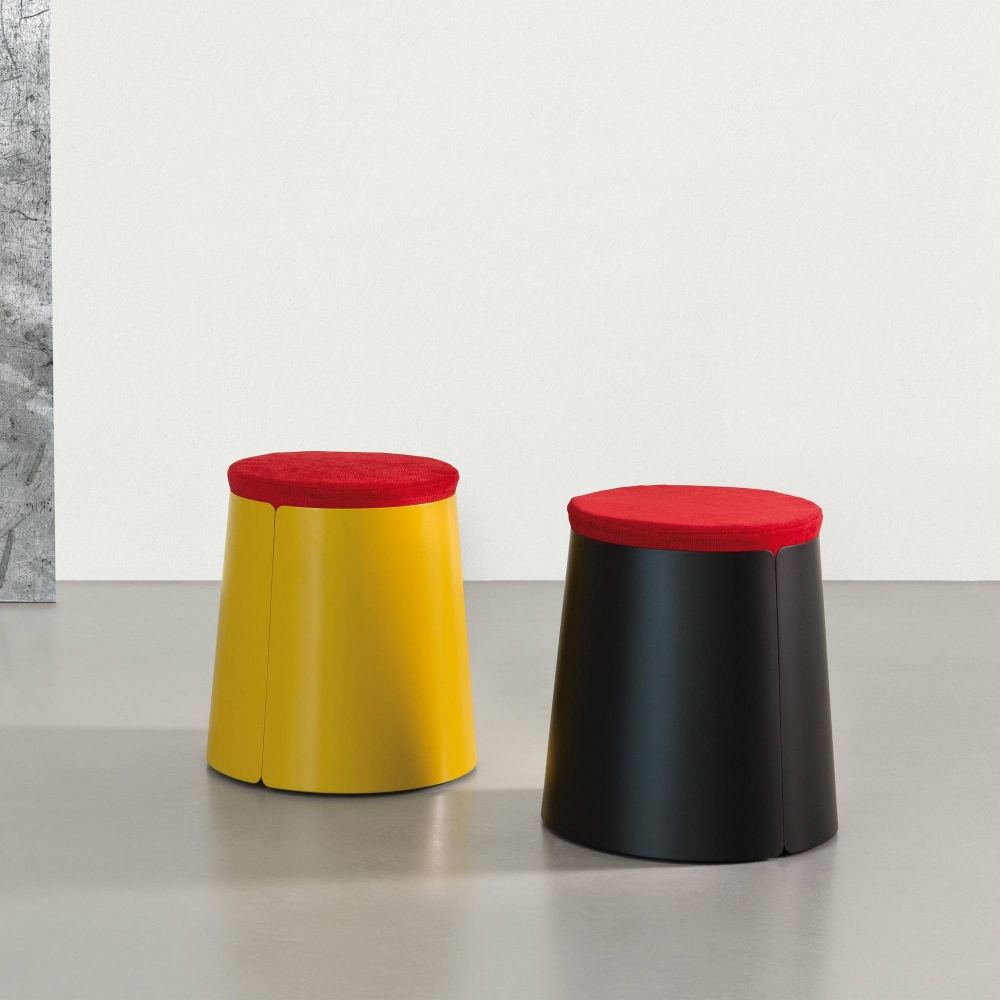 Meme Design Tavolino conico Bobino - 3 ruote interne e top in metallo