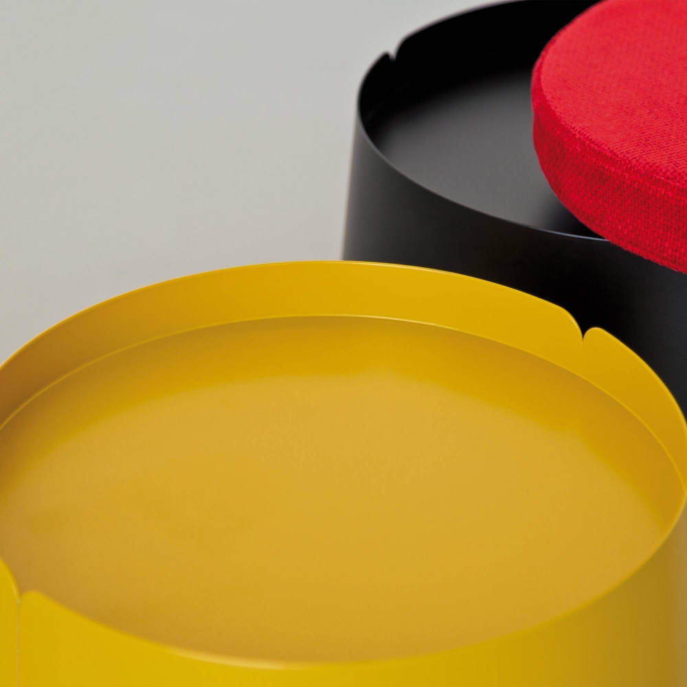 Meme Design Tavolino Bobino - 3 ruote interne e top in metallo