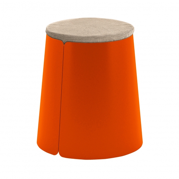 Meme Design Bobino pouf with 3 internal wheels
