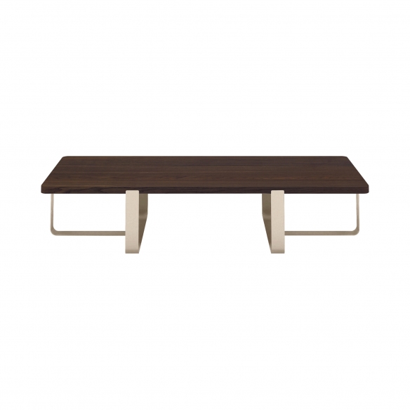 Meme Design Tavolino doppio Inn cm. 60x130x30h - Top in legno rovere fumè