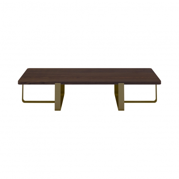 Meme Design Inn double coffee table cm. 60x130x30h - Top in smoked oak wood