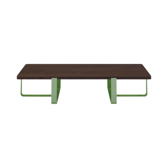 Meme Design Tavolino doppio Inn cm. 60x130x30h - Top in legno rovere fumè