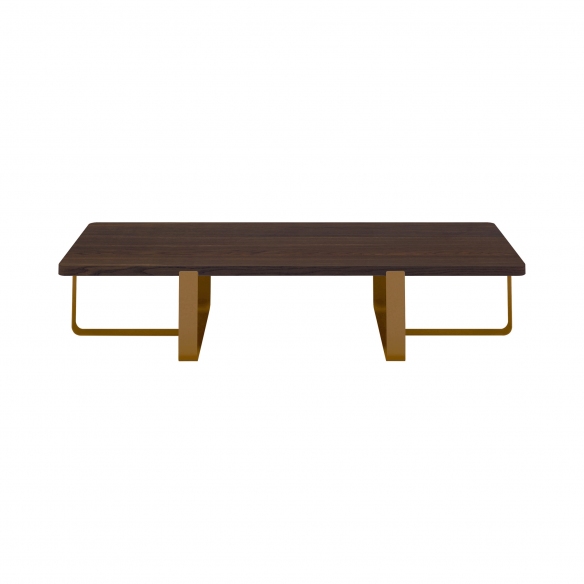 Meme Design Inn double coffee table cm. 60x130x30h - Top in smoked oak wood