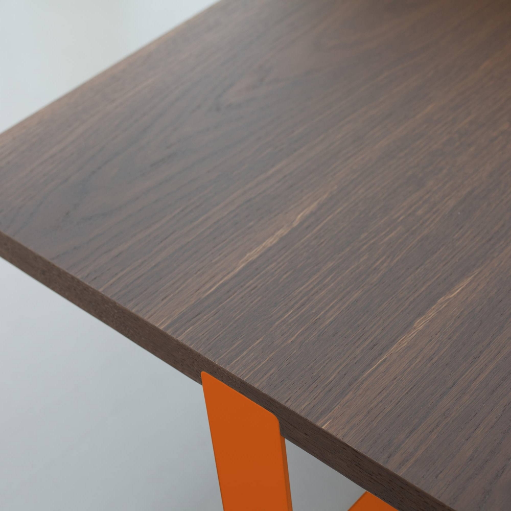 Meme Design Inn double coffee table cm. 60x130x30h - Top in smoked oak wood