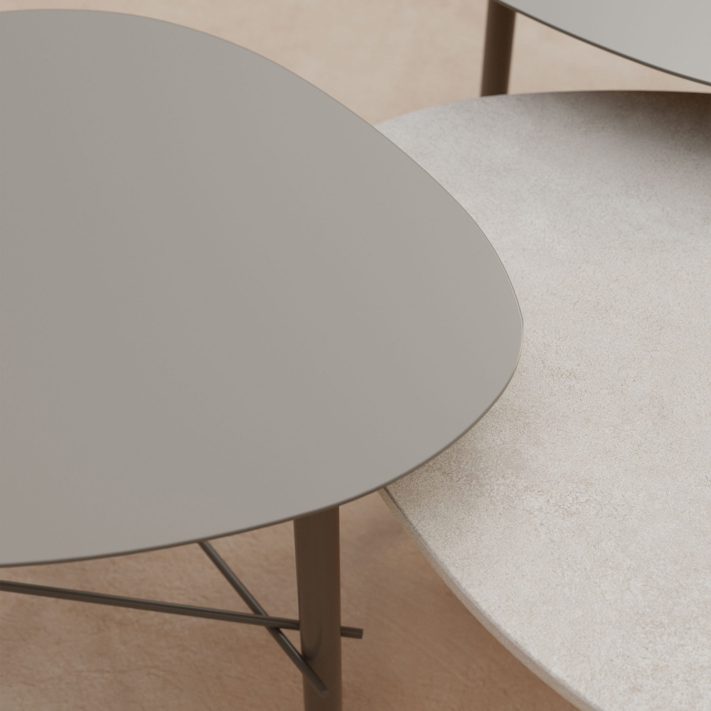 Meme Design Cookie high coffee table 68x53x45h cm - Metal top