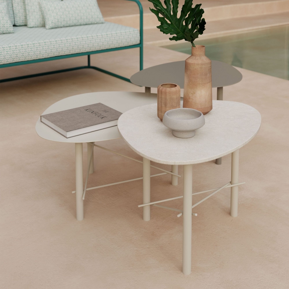 Meme Design Tavolino alto Cookie 68x53x45h cm - Top in metallo