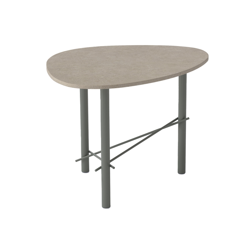 Meme Design Cookie high coffee table 68x53x46h cm - Laminam top