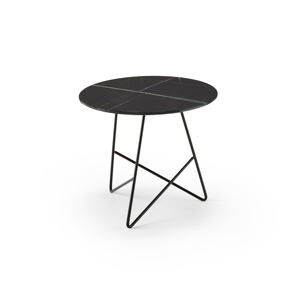 Meme Design Ermione Round coffee table cm. 50x44h - Glass top