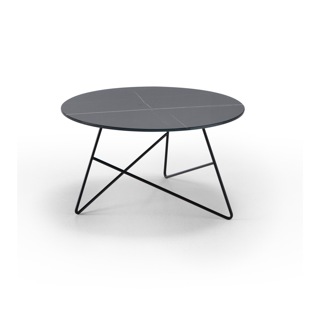 Meme Design Ermione Round coffee table cm. 65x35h - Glass top