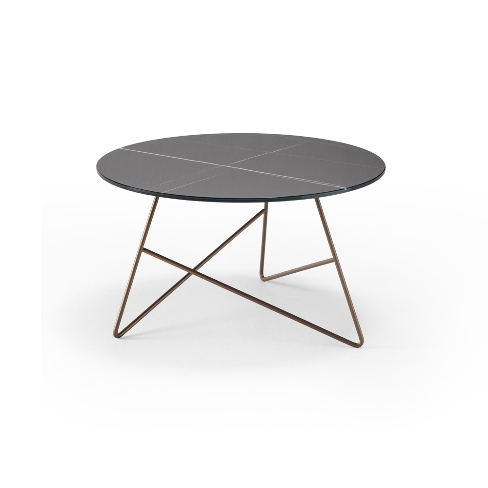 Meme Design Ermione Round coffee table cm. 65x35h - Glass top