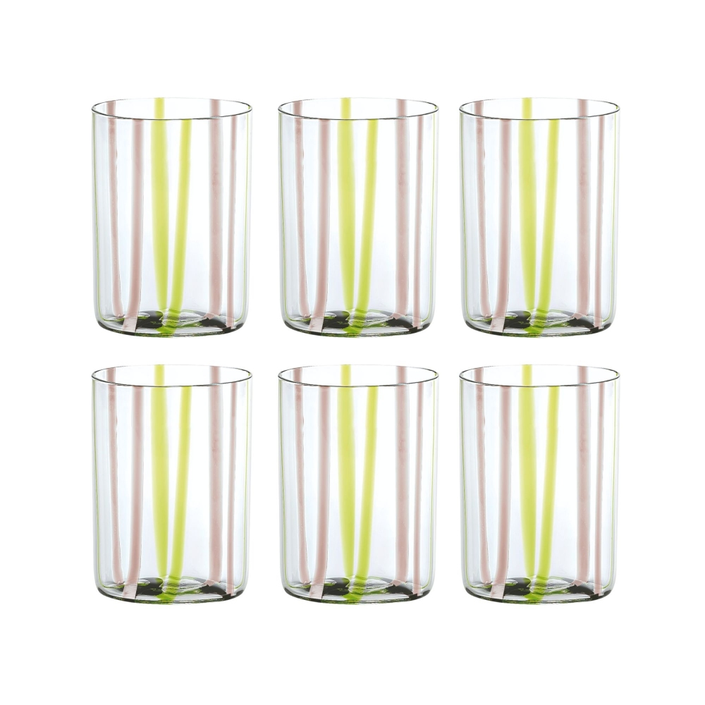 Zafferano 6 bicchieri Tirache cl.35