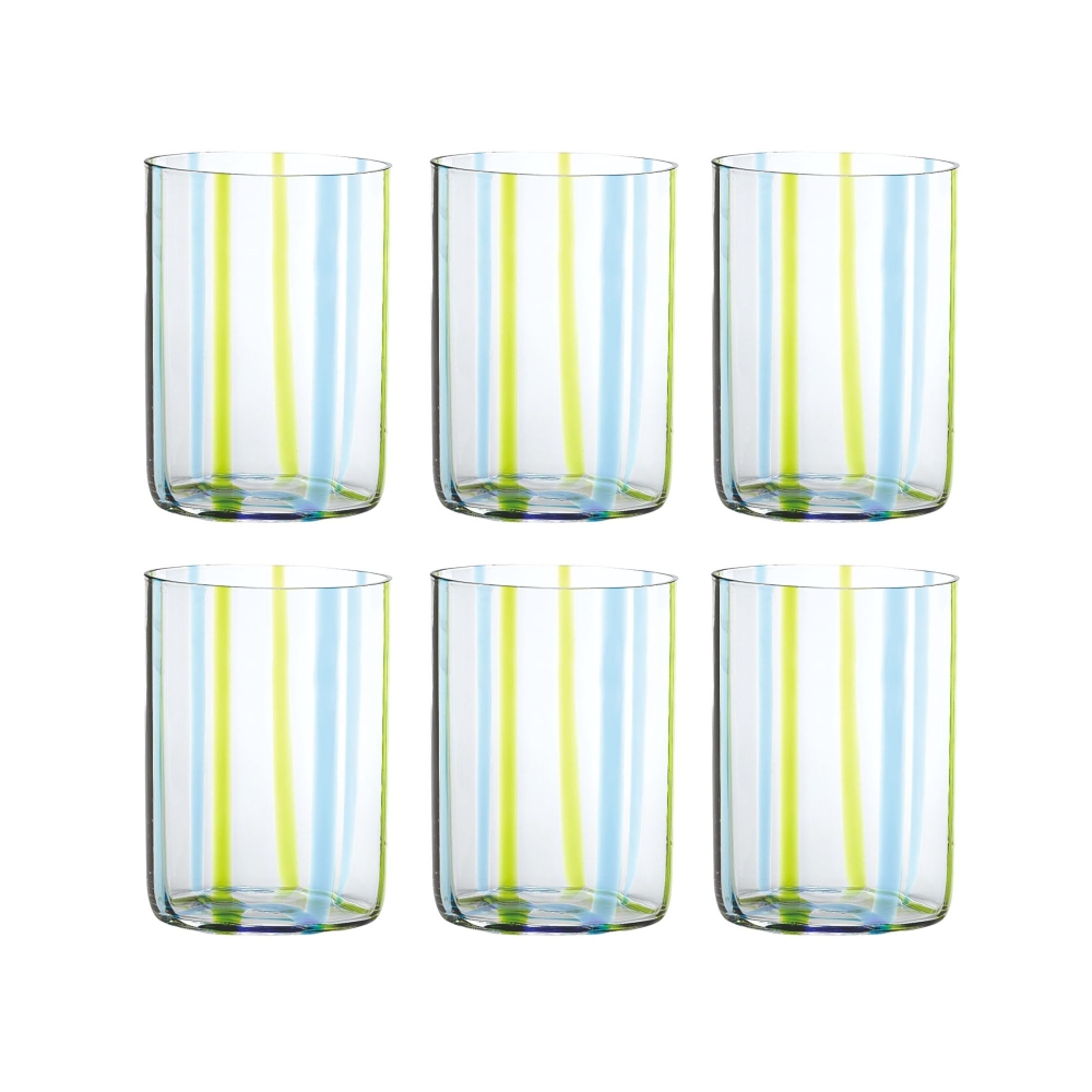 Zafferano 6 bicchieri Tirache cl.35