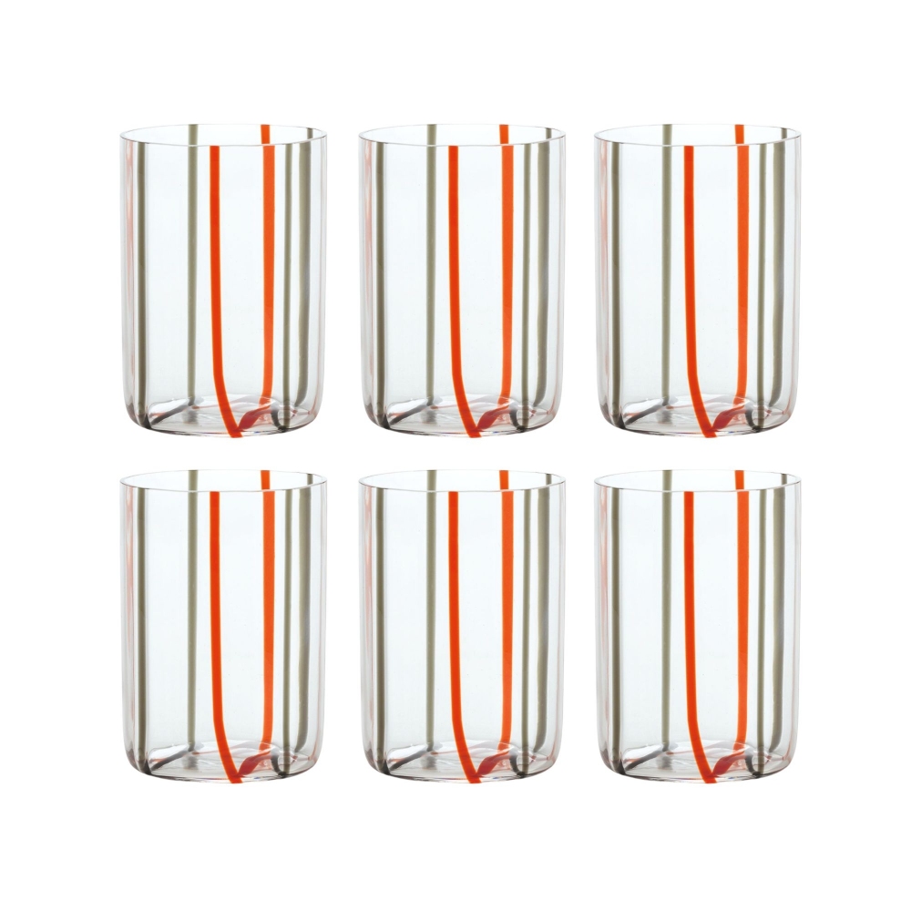 Zafferano 6 bicchieri Tirache cl.35