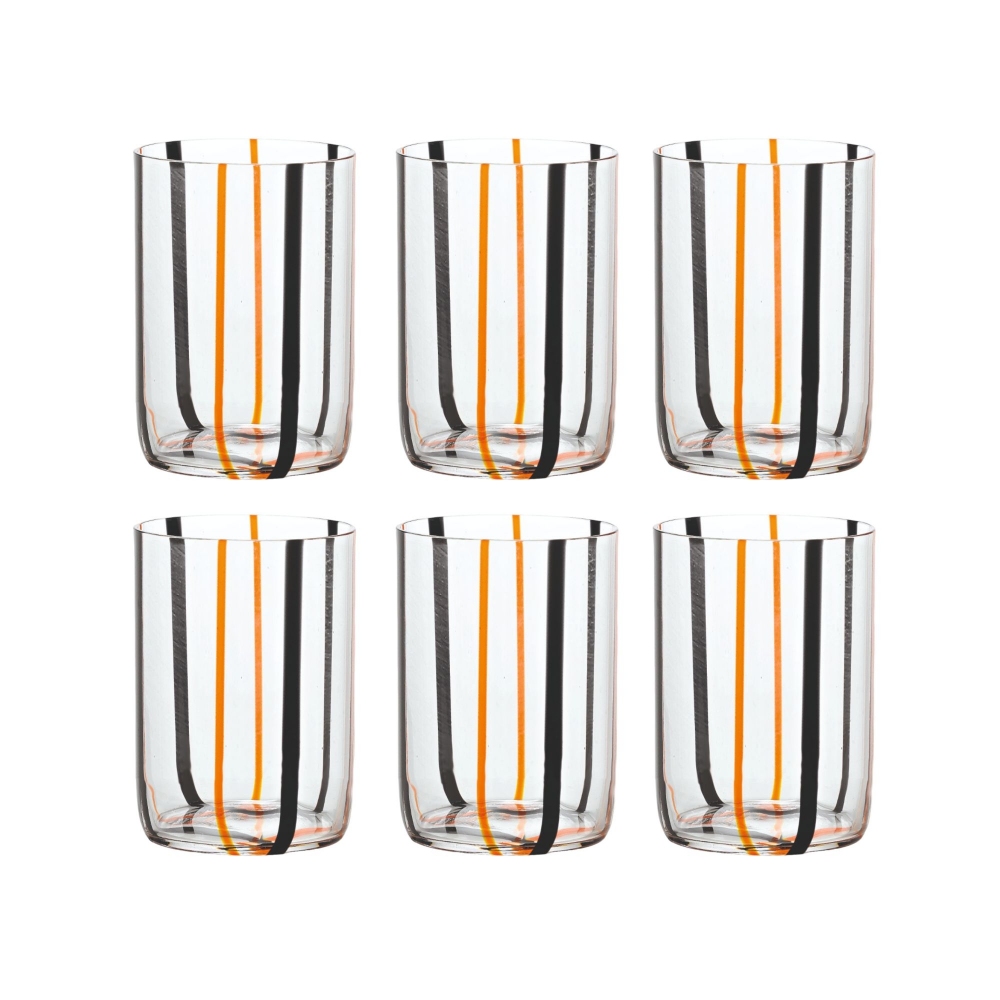 Zafferano 6 bicchieri Tirache cl.35