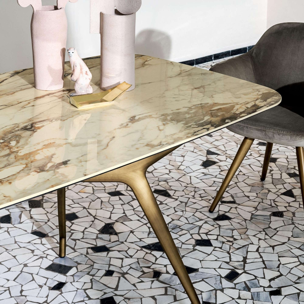 Sovet Tavolo Arkos Shaped rectangular - Top in Ceramica Cat. CE2