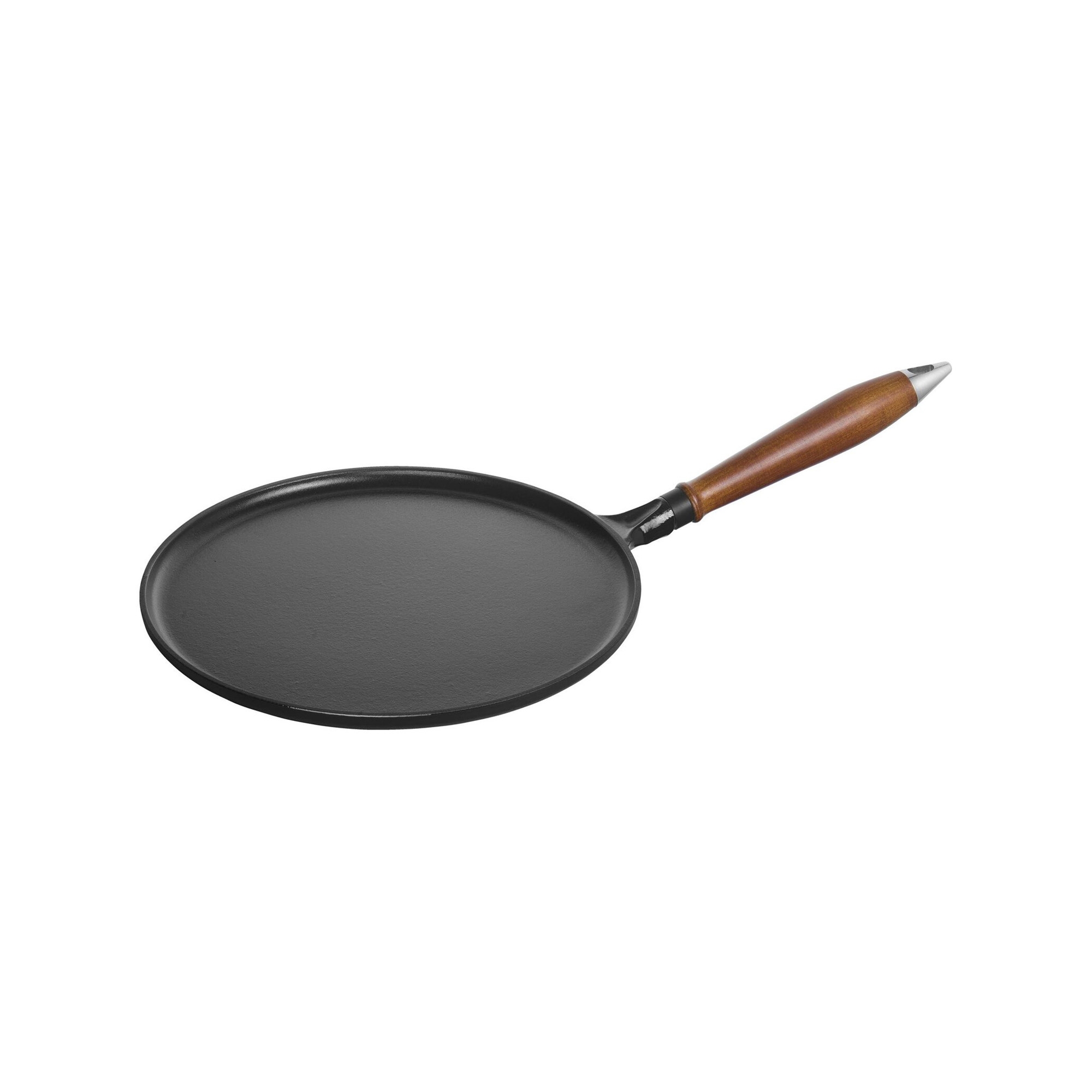 Staub Round cast iron crepe maker with wooden handle cm. 28