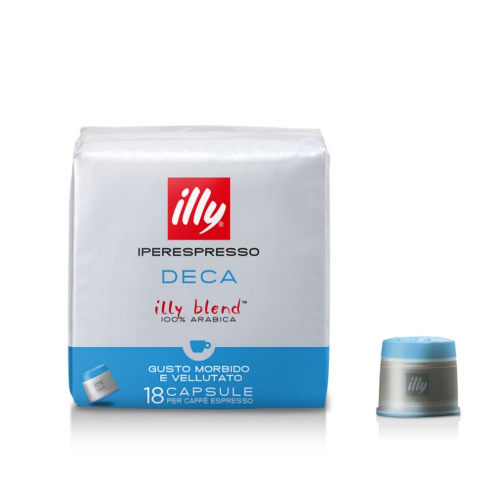 Illy 12 packs of 18 Decaffeinated Iperespresso coffee capsules