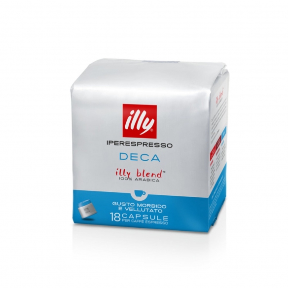 Illy 12 packs of 18 Decaffeinated Iperespresso coffee capsules