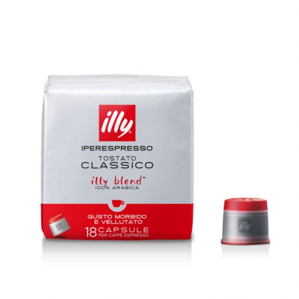 Illy 12 pacchi da 18 capsule caffè Iperespresso tostato Classico