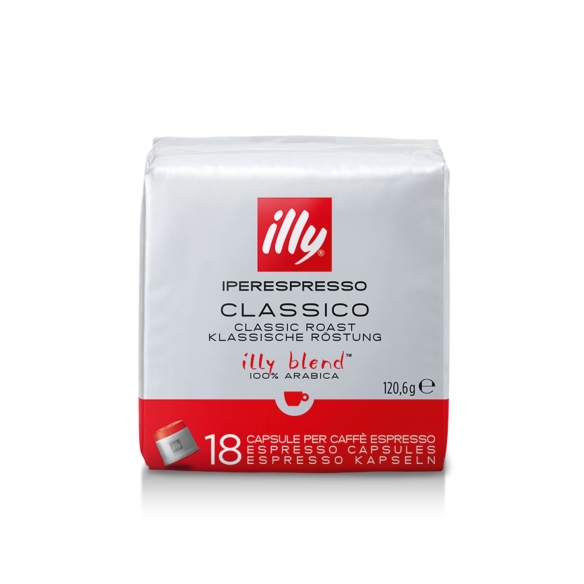 Illy 12 pacchi da 18 capsule caffè Iperespresso tostato Classico