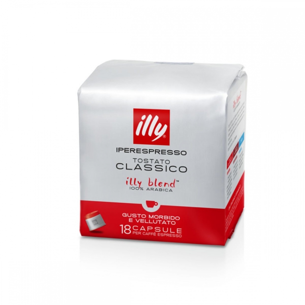 Illy 12 pacchi da 18 capsule caffè Iperespresso tostato Classico