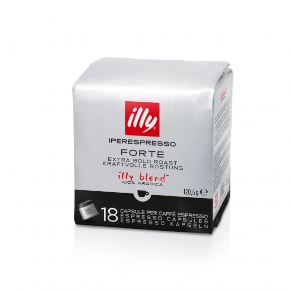 Illy 12 pacchi da 18 capsule caffè Iperespresso tostato Forte