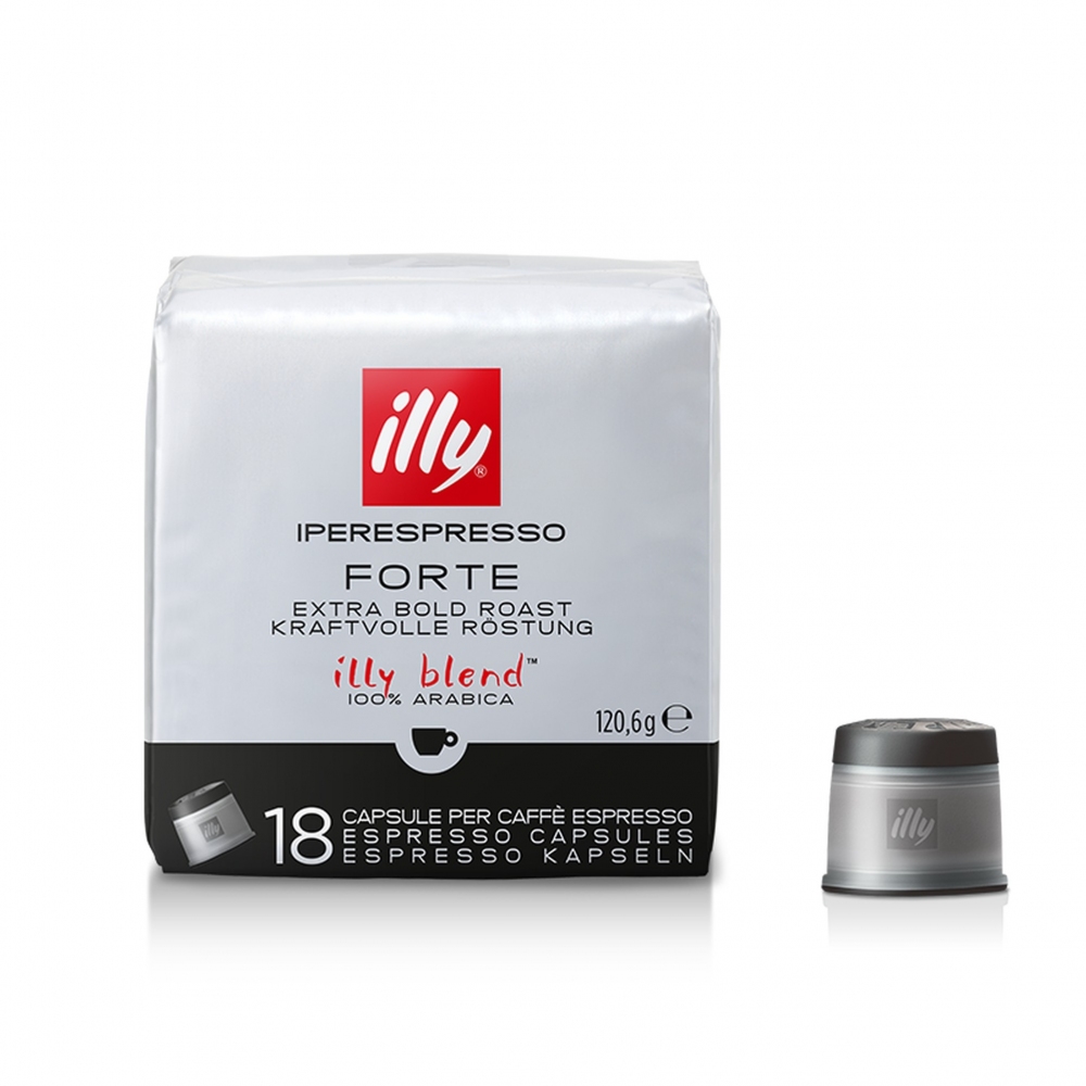 Illy 12 pacchi da 18 capsule caffè Iperespresso tostato Forte