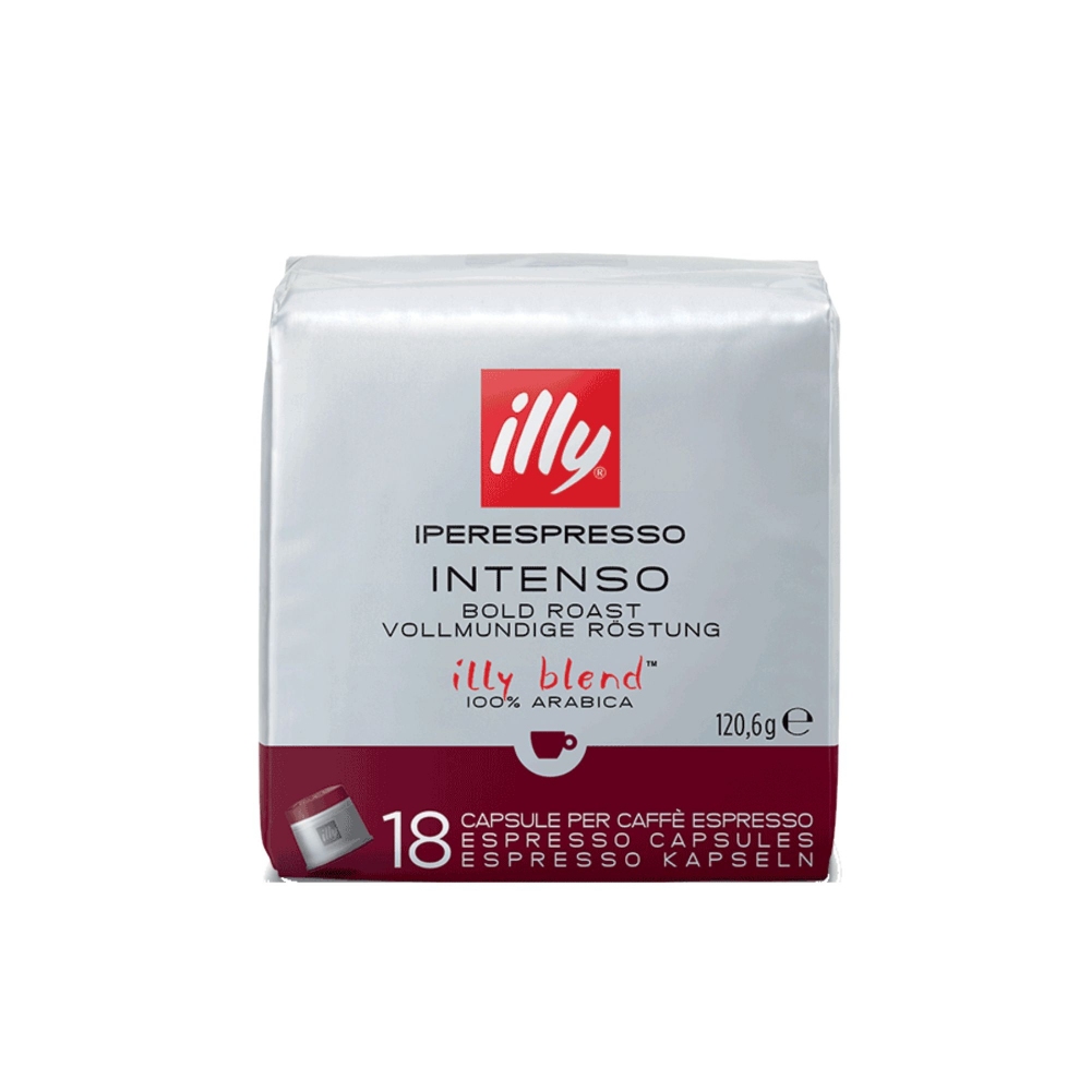 Illy 12 pacchi da 18 capsule caffè Iperespresso tostato Intenso