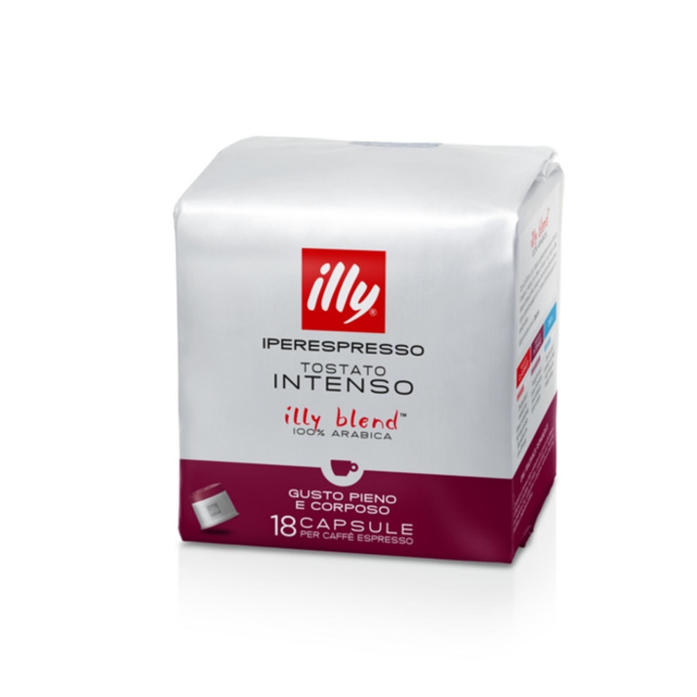 Illy 12 packs of 18 Intense roasted Iperespresso coffee capsules