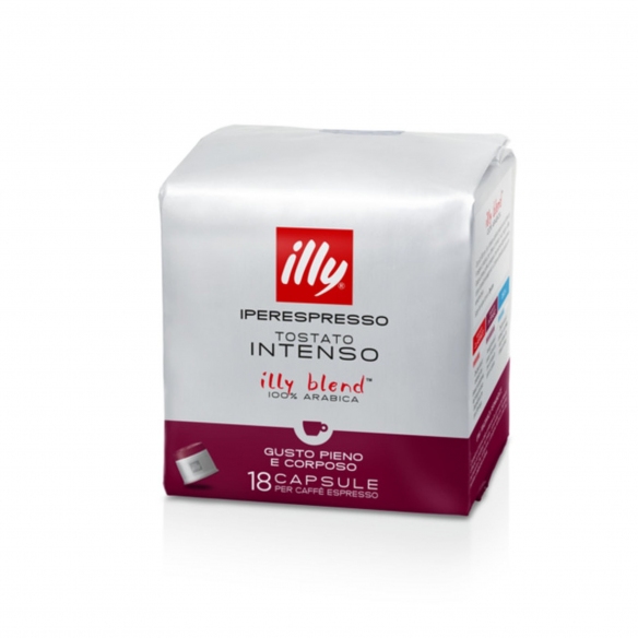 Illy 12 packs of 18 Intense roasted Iperespresso coffee capsules