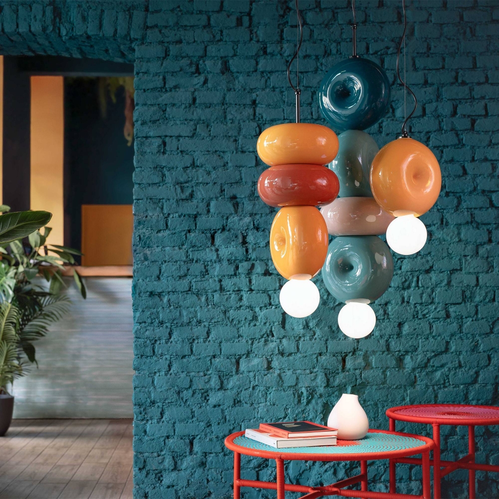 Ferroluce Bumbum C2753 3-element suspension lamp